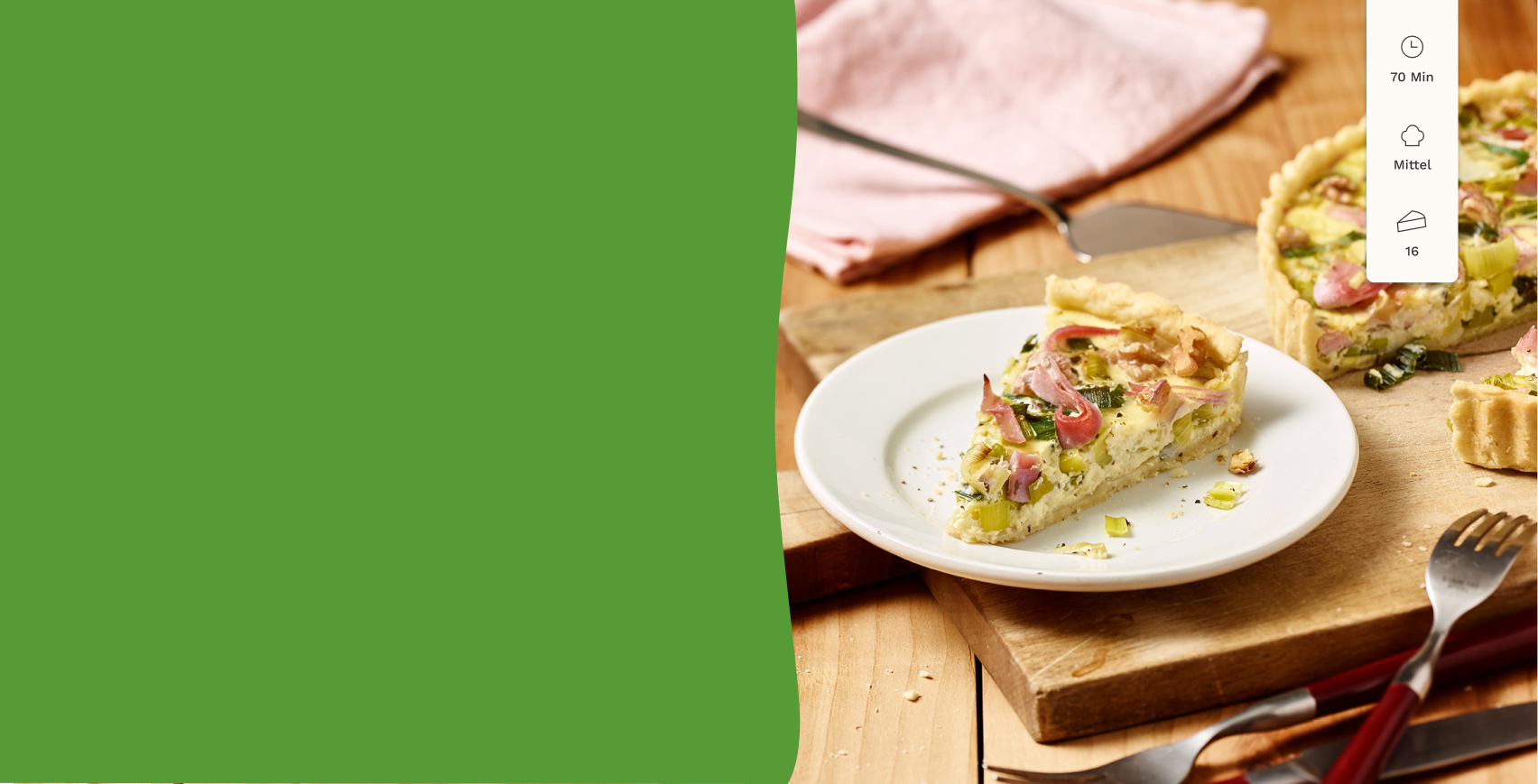 Herta | Quiche Lorraine mit Schinken und Lauch