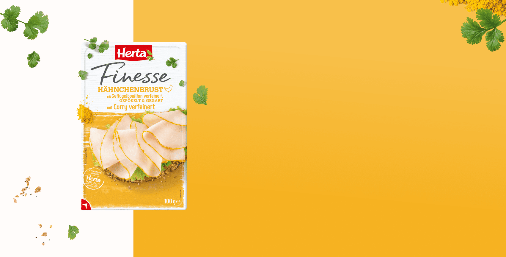 Herta | Finesse Hähnchenbrust mit Curry verfeinert