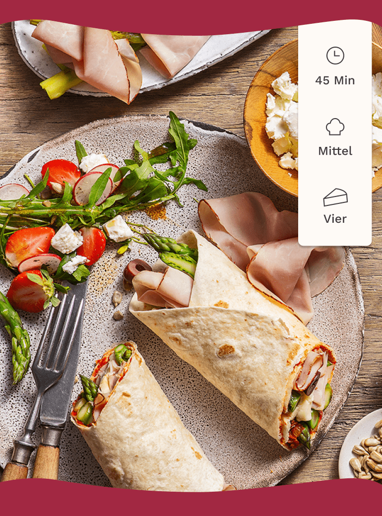 Herta | Spargel-Grillschinken-Wraps