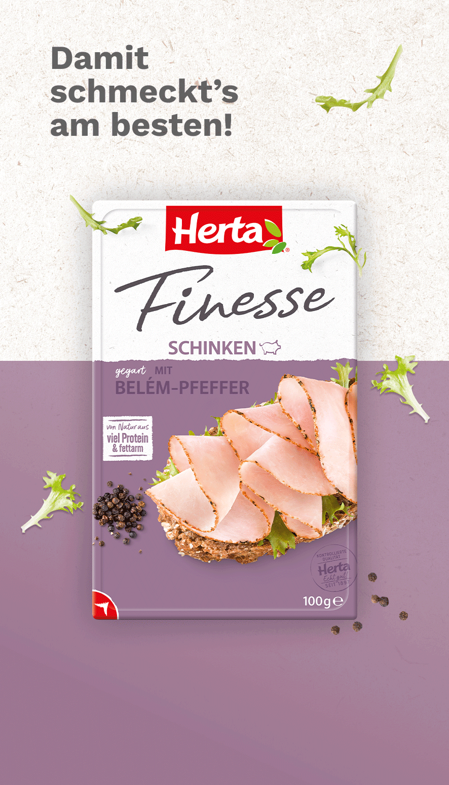 Schinken mit Belém-Pfeffer